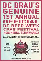 DC BRAU's Genuine 1st Annual Official DC Beer Week Crab...
